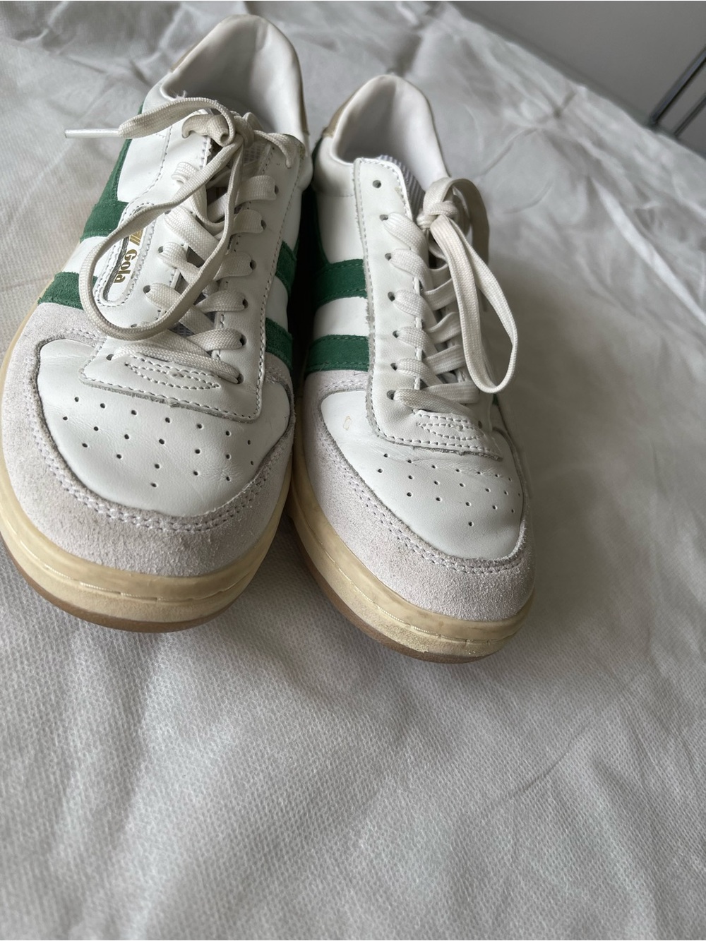 Gola Hawk Women’s Casual
Sneakers White/ Dark Green/ Gold Relaxed 80’s 7US, 24CM - Picture 4 of 13